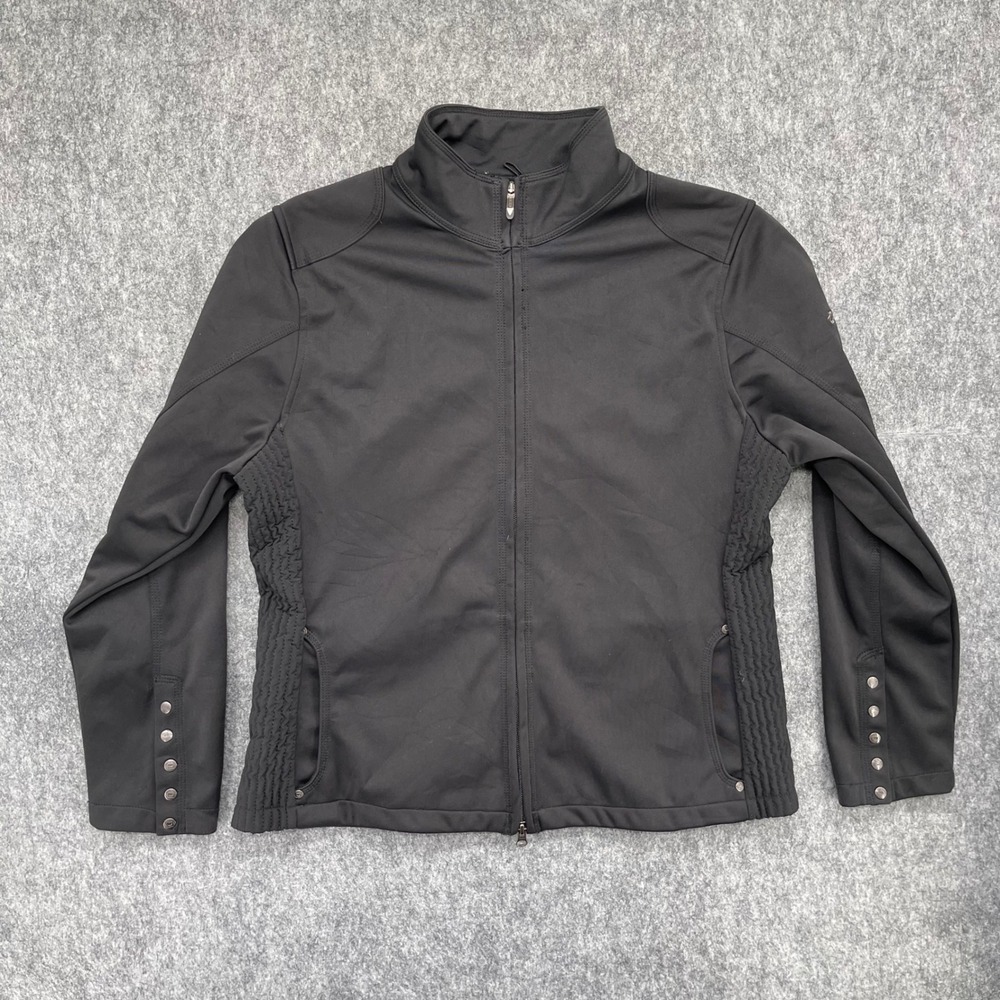 OGIO Jacket Womens Large Softshell Black Full Zip Mock Neck
